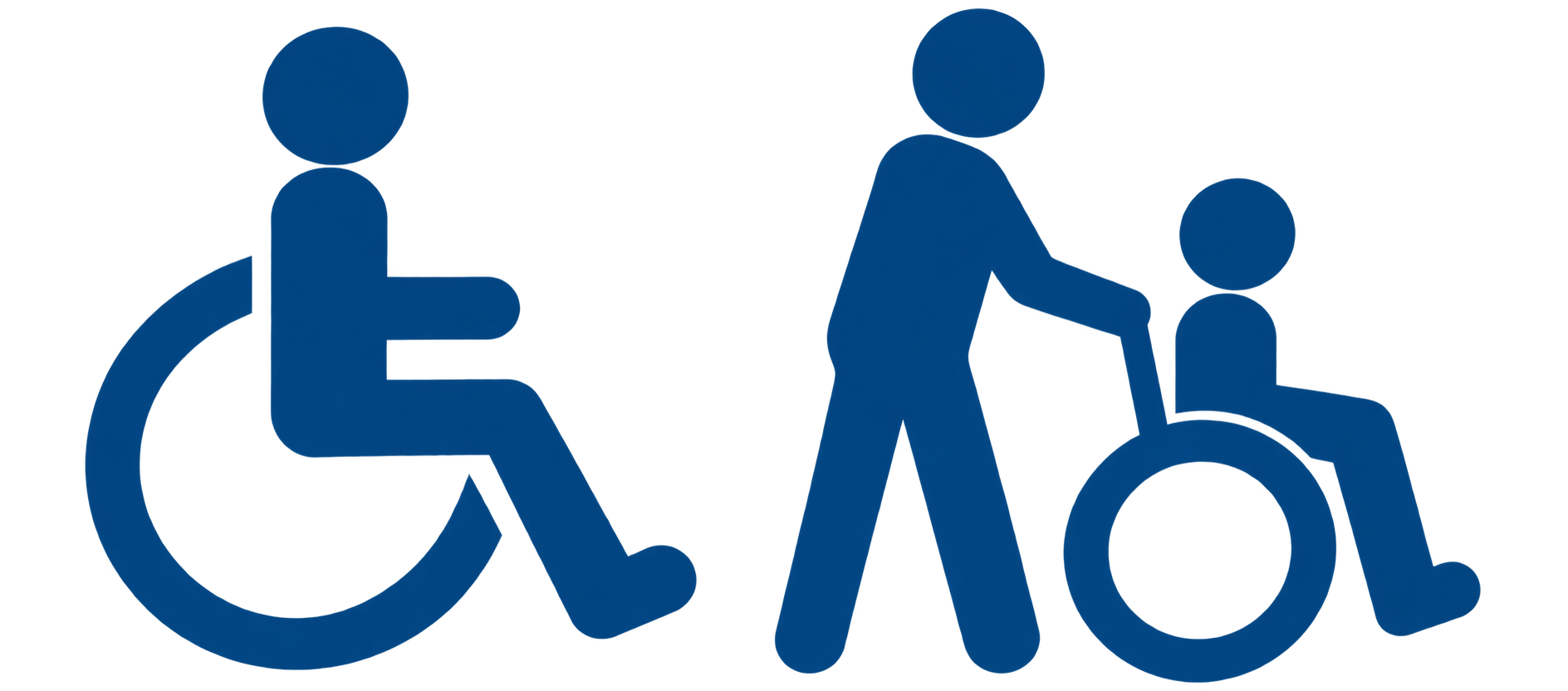 Rollstuhl/Begleitperson